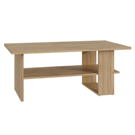Mauvella Table basse rectangulaire en chêne, 2 plateaux, dimensions 110 x 60 x 45 cm - Apportez une touche d'élégance à votre salon Precio: 105.108. SKU: B19FZ62EHS