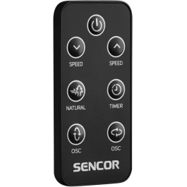 Sencor Ventilateur sur pied SFN 3040BK - Moteur BLDC silencieux 30 cm, 8 vitesses, 4 modes, télécommande, oscillation, application