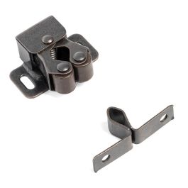 HERRAJES ALK Butée Double à Rouleaux en Caoutchouc Moka