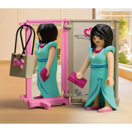Playmobil 72081 - Boutique de mode My Life Le shopping, Jeu de construction 76 pièces, Enfant à partir de 4 ans