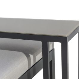 Canapé de jardin Agnes Graphite 224 x 224 x 65,5 cm Coin