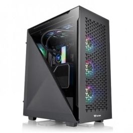 Thermaltake Divider 500 TG Air - CA-1T4-00M1WN-02 - Boîtier PC Midi-Tower Noir avec vitre latérale, support ATX, micro-ATX, Mini-ITX et 1 port USB-C