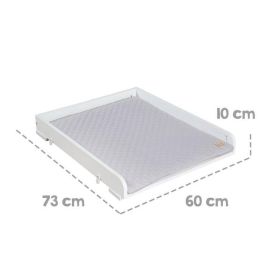 Roba Table à langer avec matelas gris 'Roba Style' inclus - Bois blanc