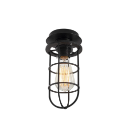 Lampe de Plafond Style Industriel "Kimil - N-1075" Noir 1xE27 Sans Ampoule [OPV-525NOR1495]