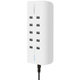 Belkin 10-Port USB-Ladestation,120W, 2,4A pro Port, Weiß