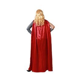Déguisement Super-Héros Rouge avec Cape pour Femme Adulte, Tailles M-L, en Polyester