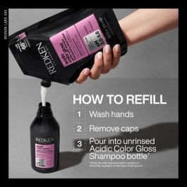 Redken Shampooing Sans Sulfate ACIDIC COLOR GLOSS, Boost Brillance Couleur, Recharge 500 ml
