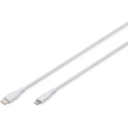 DIGITUS USB 2.0 Kabel Typ C-Lightning Silikon 0,5m MFI weiß