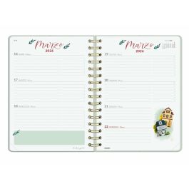 Agenda Finocam THE FLOWER JOURNAL A5 15,5 x 21,2 cm Vert 2026