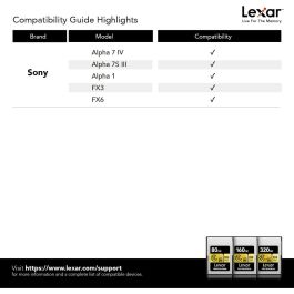 Carte Mémoire SD Lexar LCAGOLD080G-RNENG