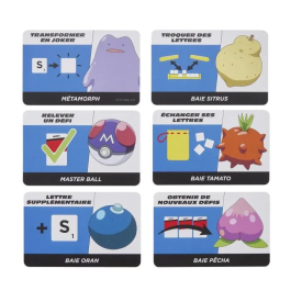 Mattel Games Scrabble Pokémon HXT27 Jeu de société familial avec 2 modes de jeu