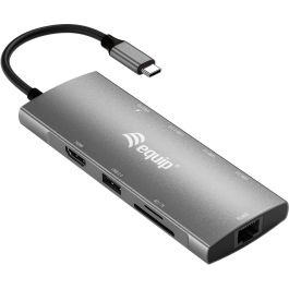 Equip Dock USB-C->HDMI.GbE.USB2.0.3xUSB3.0.100WPD.+ 25cm si