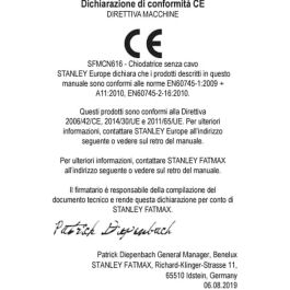 Stanley Fatmax SFMCN616D2K-QW Clavadora de acabado inalámbrica 18V con 2 baterías 2Ah y cargador