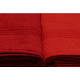 4 Serviettes de bain 70 x 140 cm en Coton 100% - Absorbantes et Douces - Orange