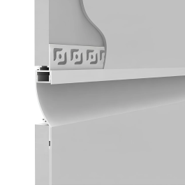 Profilé Aluminium 2 Mètres Intégration Murale Escayole/Pladur 18.5x15.5