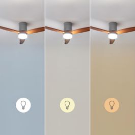 Ventilateur de Plafond avec Lumière Cecotec EnergySilence Aero 5600 18 W Noir Brun foncé