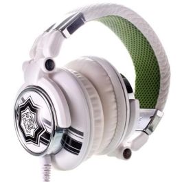 Thermaltake TteSPORTS DRACCO - Casque Gaming avec Micro sur Fil - Fréquence 10-22000 Hz - Connexion 3,5 mm - Couleur Vert et Blanc