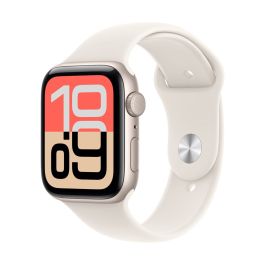Apple Watch SE (3nd generation) 44mm Aluminium Polarstern Beige avec bracelet Sport M/L