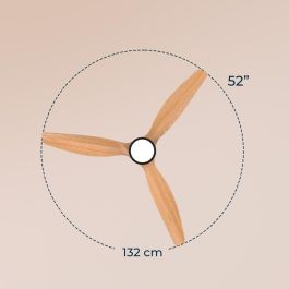 Ventilateur de Plafond avec Lumière Cecotec EnergySilence Aero 5230 18 W 40 W Noir Bois (3000-6500 K)