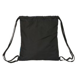 Sac à dos serré par des ficelles BlackFit8 California Bleu Noir 35 x 40 x 1 cm