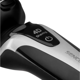 Sencor SMS 5011SL - Rasoir électrique rechargeable - 3 têtes pivotantes 4D - Rasage doux et précis - Résistant à l'eau - Batterie Li-Ion