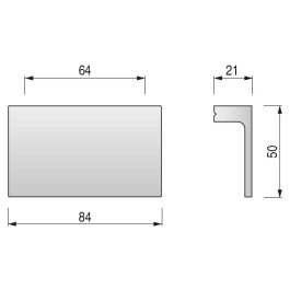 HERRAJES ALK Tire-bouchon Longo Extra Longo Chrome Distancia 64