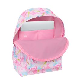 Sacoche pour Portable Barbie Painterly Rose Bleu ciel 31 x 43 x 13 cm