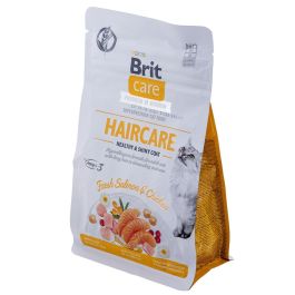 Aliments pour chat Brit Care Grain Free Haircare Healthy & Shiny Coat Adulte Poulet Saumon Poisson 400 g
