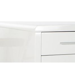 Bureau DKD Home Decor Blanc Argenté Métal Bois MDF 120 x 55 x 76 cm