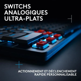 Logitech G G515 Rapid TKL - Clavier Gaming Filaire Analogique - Switchs Magnétiques Ultra-Rapides 0.1-2.5mm, RVB LIGHTSYNC, PBT, Ultra-Plat 22mm, Noir