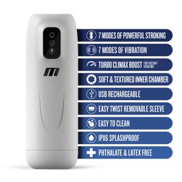 Vortex Dame Rose Blush M for Men Blanc