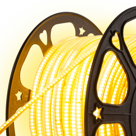 Bande LED COB Auto-Rectifiée 220VAC 10W/m IP65 - 50 Mètres Blanc Naturel 4000K avec Adhésif 3M
