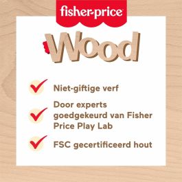 Fisher Price Puzzle en bois animaux, classification de formes, 13 pièces, JFG10