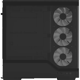 Aerocool P500A - Boîtier PC moyen tour ATX sans alimentation - 4 ventilateurs 120 mm ARGB, verre trempé, USB Type-C - Noir - Réf. ACCM-PN08143.11