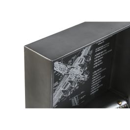 Horloge Murale Home ESPRIT Doré Argenté Métal Avion Vintage 175 x 21 x 64 cm