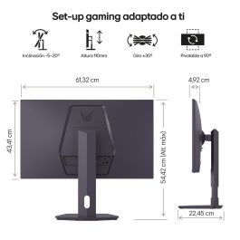Monitor Gaming LG 27G610A-B Quad HD 27"