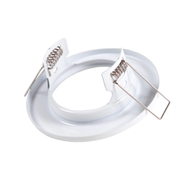 Aro LED GU10 / GU5.3 Downlight Circulaire Sara Acero 81mm Blanc pour Maison, Bureau, Musée
