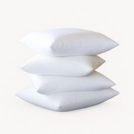 Dodo Lot de 4 grandes et douces almohadas VOLUPT'AIR 100% polyester Blanc 60 x 60 cm DOD3307419772878