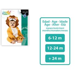 Déguisement Bébé Lion 24 Mois Unisex - Costume de Carnaval Animal Jungle Savane en Polyester Marron