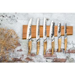 Forged Couteau Santoku KATAI Acero VG10, Mango de Madera de Raíz, 18 cm - COS1699273941362