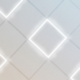 BX3 LIGHT Pack de 10 Panneaux LED de Plafond 40W, 3600 Lm, 6000K, 60x60 cm, Encadrement Lumineux, BX3-LPF-6060-40W-CW