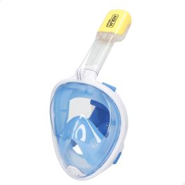 Masque de plongée avec Support pour Caméra de Sport AquaSport Bleu Turquoise (4 Unités)