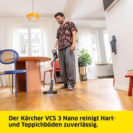 Karcher Aspirateur Balai Sans Fil VCS 3 Nano Complete Filtre HEPA Moteur 300W KAR4066529171559