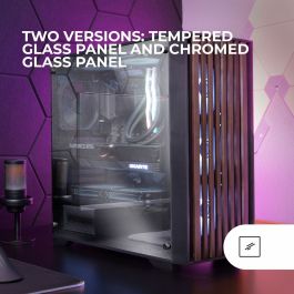 Boîtier ATX semi-tour Mars Gaming MCWOODDC Noir