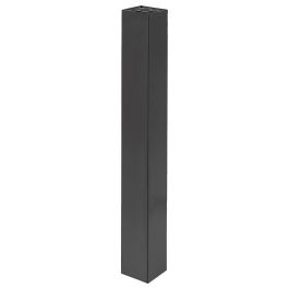 HERRAJES ALK Colonne 80x80 pour base carrée, finition effet Inox, hauteur H710