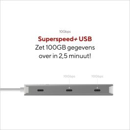 Hub USB Linq Byelements LQ49081 Blanc Gris