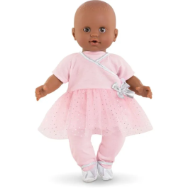 Corolle BB36 - Ensemble de sport danse pour poupée de 36 cm - Vêtement facile à enfiler avec bandes auto-agrippantes - Dès 2 ans