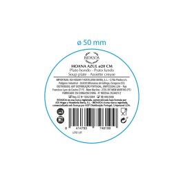 Plato Hondo Cerámico Moana Bidasoa 20 cm (12 Unidades)