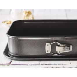 Birkmann Moule à gâteau rectangulaire avec base amovible en acier au carbone antiadhésif 34 x 23,5 x 8 cm BIR4026883881716