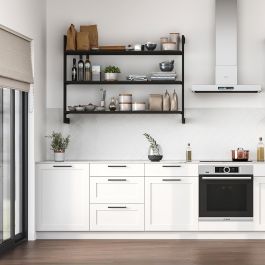 Emuca Kit de cadre modulaireKit de Zero avec matériel de fixation murale, Aluminium et Zamak, Peint en noir texturé